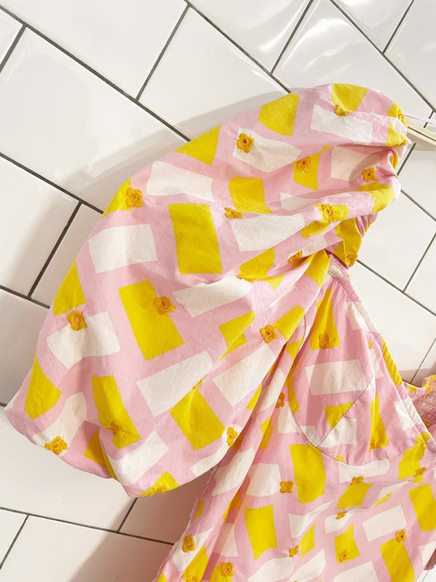 zara puff sleeve bustier poplin bodysuit - good market thrift store