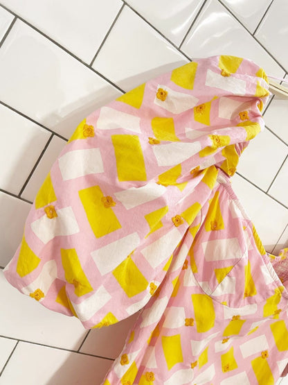 zara puff sleeve bustier poplin bodysuit - good market thrift store