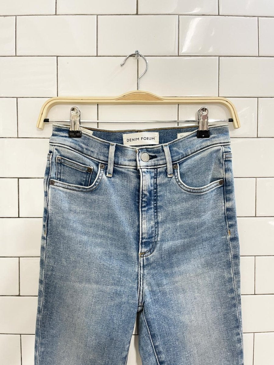 denim forum the lola high rise skinny crop jeans - good market thrift store