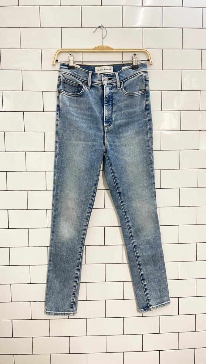 denim forum the lola high rise skinny crop jeans - good market thrift store