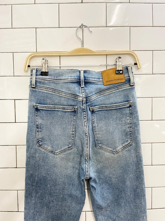 denim forum the lola high rise skinny crop jeans - good market thrift store