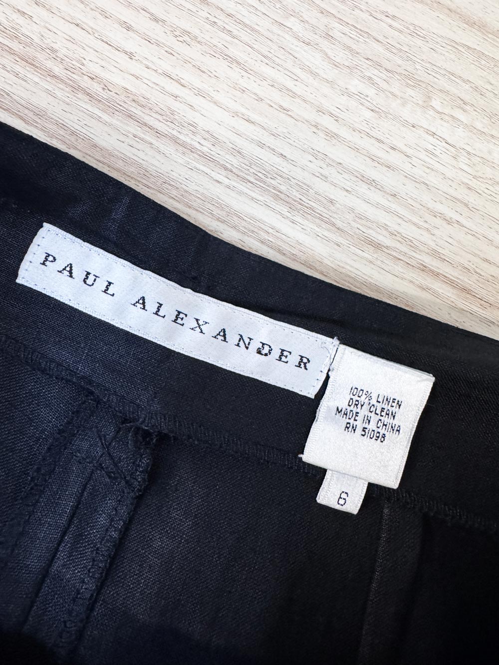 vintage paul alexander 100% linen pleated trouser shorts