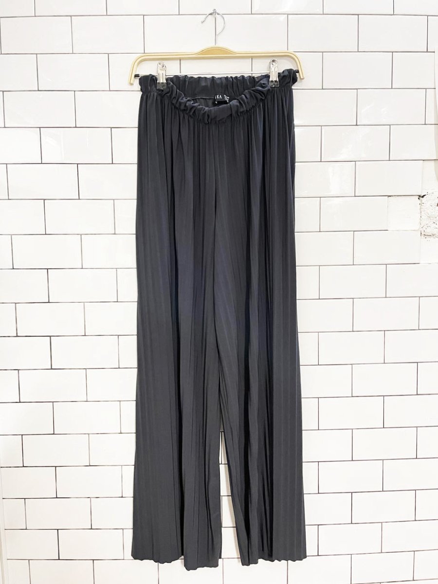 refka accordion pleated wide leg lounge pants - good market thrift store