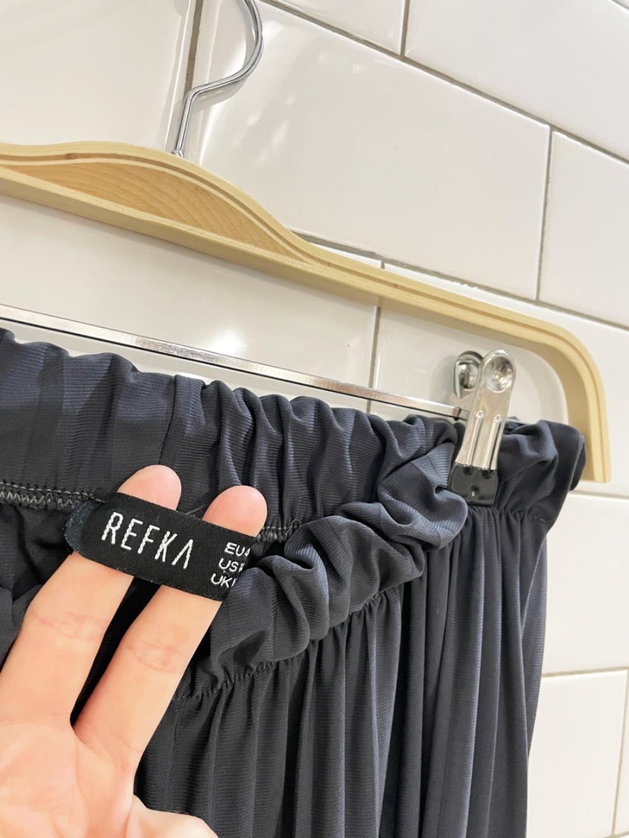 refka accordion pleated wide leg lounge pants - good market thrift store