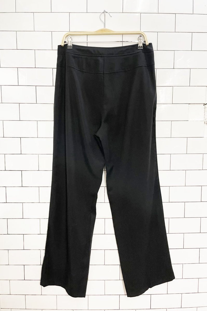 trisito femme drawstring wide leg casual pants - good market thrift store