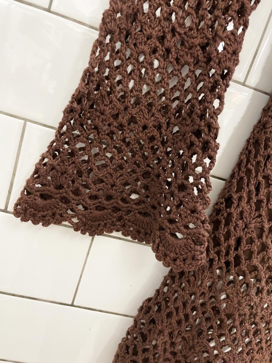 y2k suzy shier beaded crochet top - good market thrift store