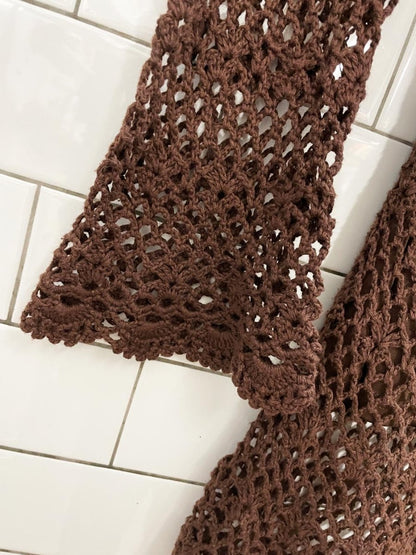 y2k suzy shier beaded crochet top - good market thrift store