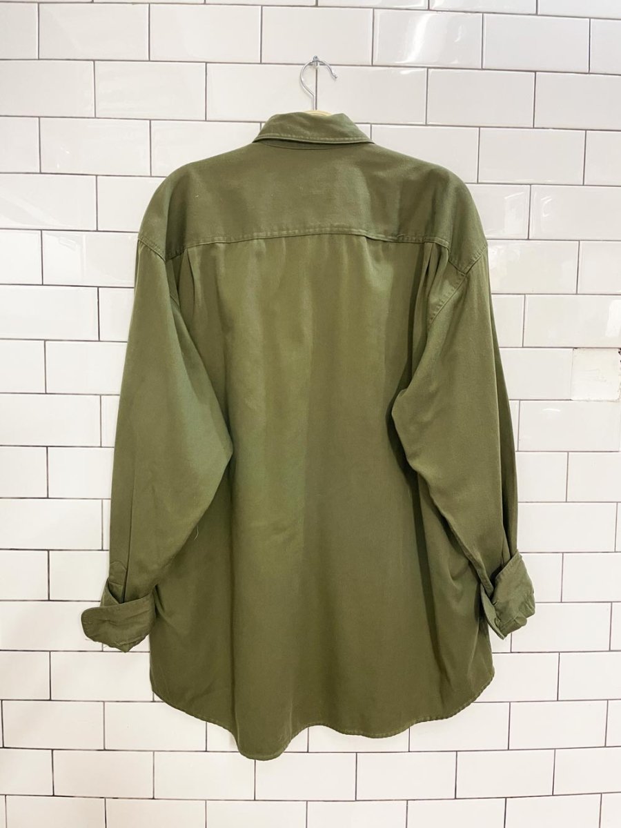 vintage 80s texx embroidered duck waterfowl shirt - good market thrift store