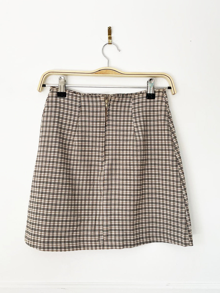 vintage 90s dynamite sport plaid mini skirt | made in canada