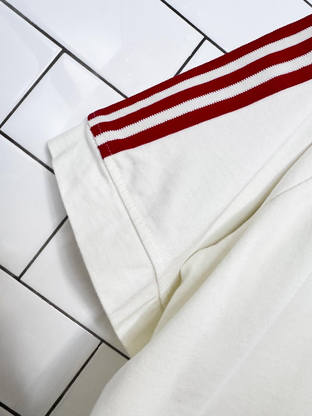 vintage 00s adidas three stripe VIP football terrace polo