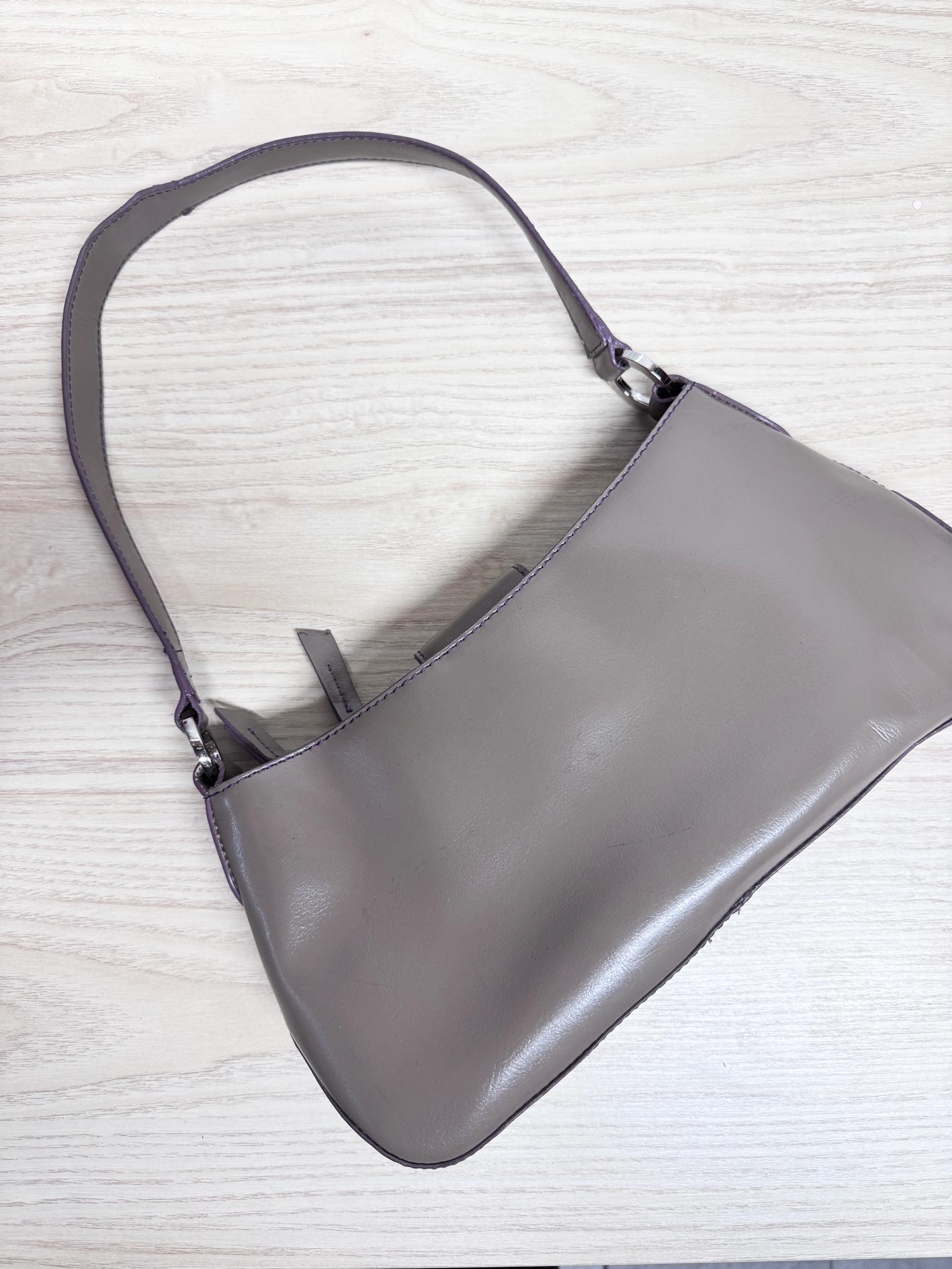 y2k liz claiborne faux leather mini shoulder bag
