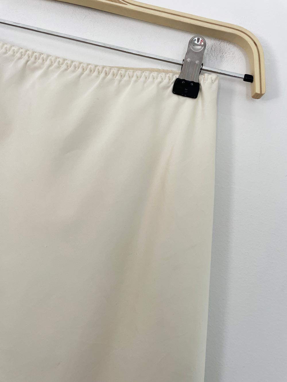 vintage 80s victoria's secret satin lace slip skirt | union made