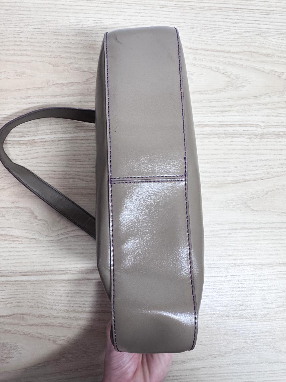 y2k liz claiborne faux leather mini shoulder bag