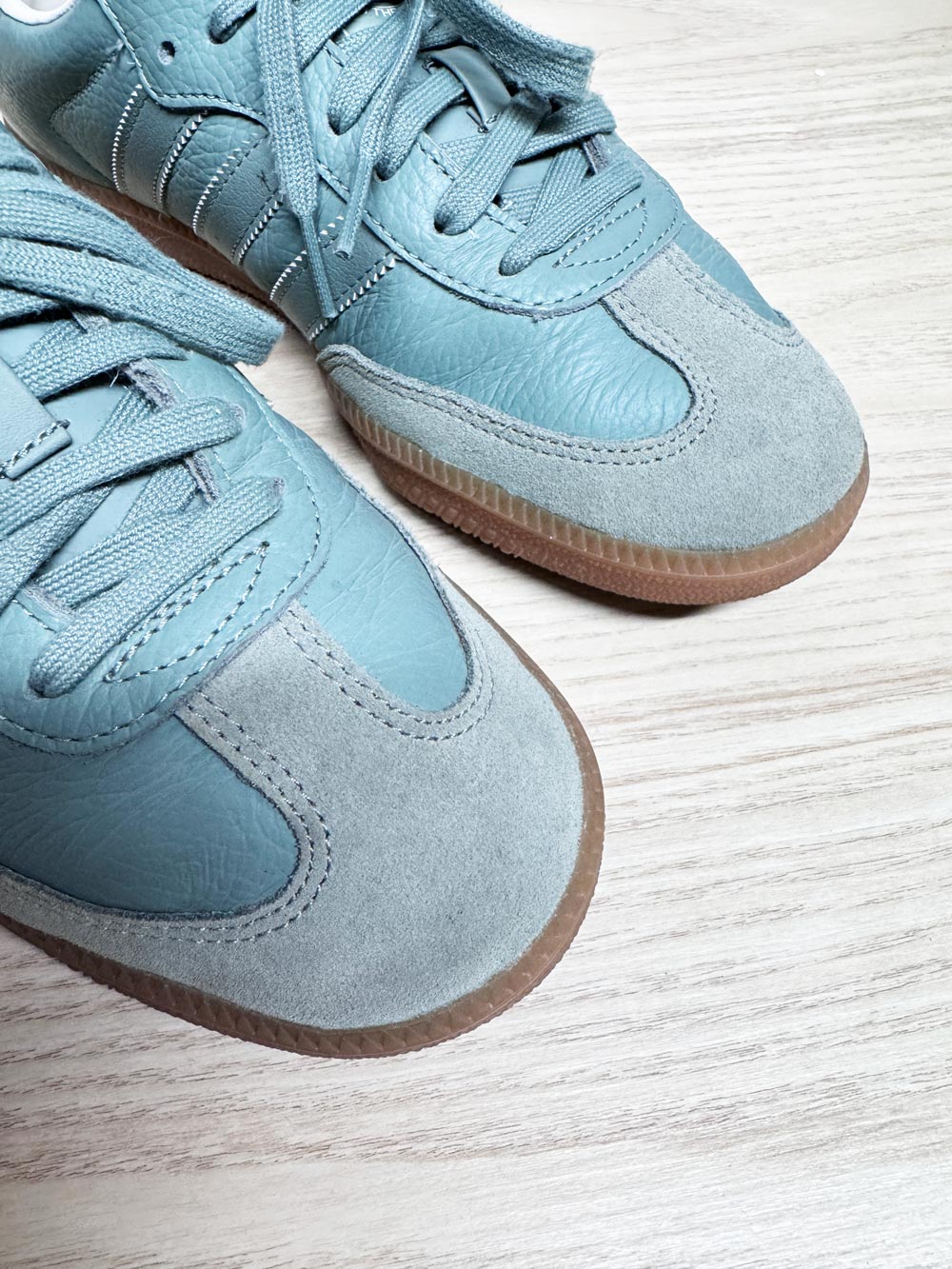 adidas samba OG sage green leather sneaker