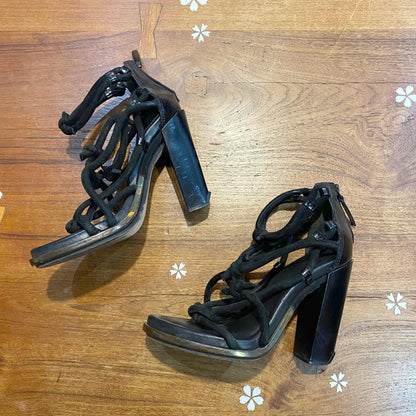 alexander wang tempest knotted thong heeled sandals