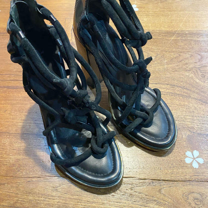 alexander wang tempest knotted thong heeled sandals