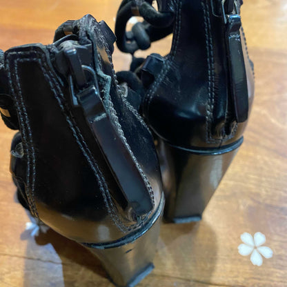 alexander wang tempest knotted thong heeled sandals