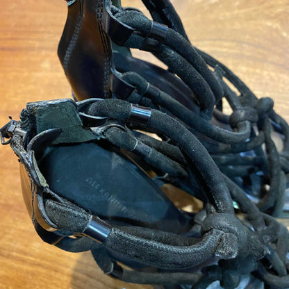 alexander wang tempest knotted thong heeled sandals