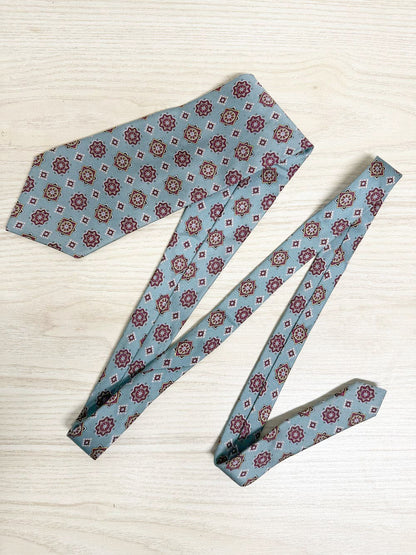 vintage stafford 100% silk monogram tie