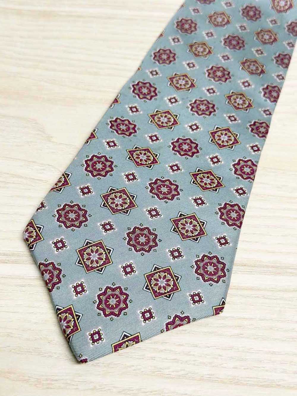 vintage stafford 100% silk monogram tie