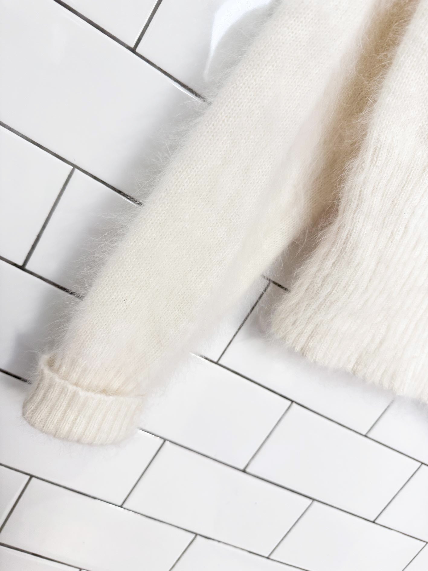 vintage 90s esprit angora-lambswool fuzzy knit sweater