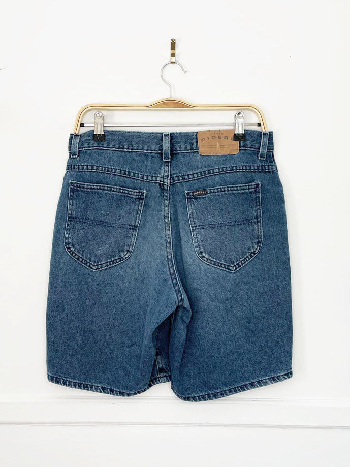 vintage 90s denim riders long denim shorts | made in USA