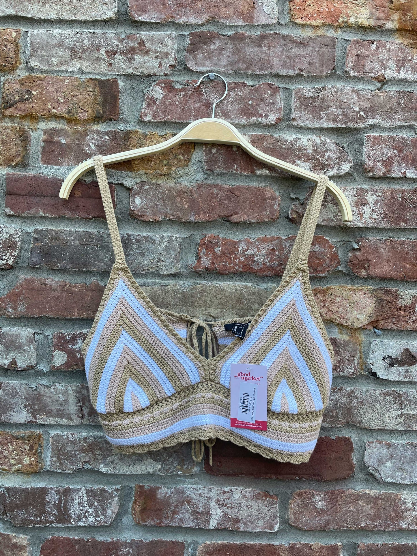 forever 21 crochet crop tank