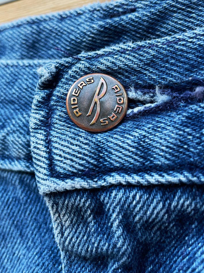 vintage 90s denim riders long denim shorts | made in USA