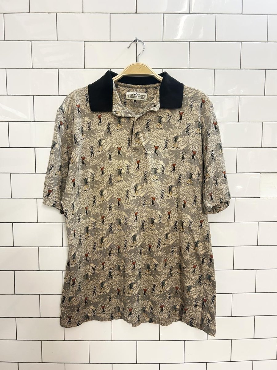 vintage 00s natural issue golf polo - good market thrift store
