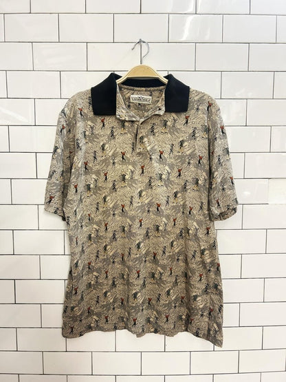 vintage 00s natural issue golf polo - good market thrift store