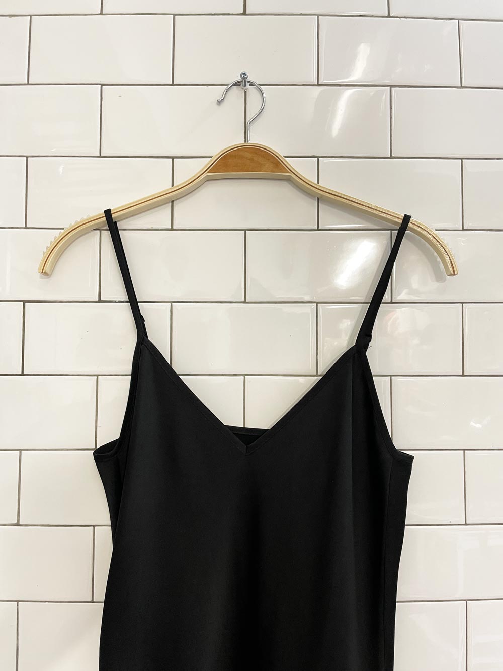 knix satin slip papaya maxi dress - good market thrift store