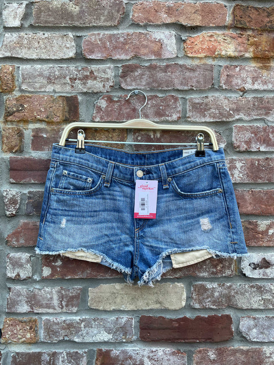 rag & bone moss cut off denim shorts