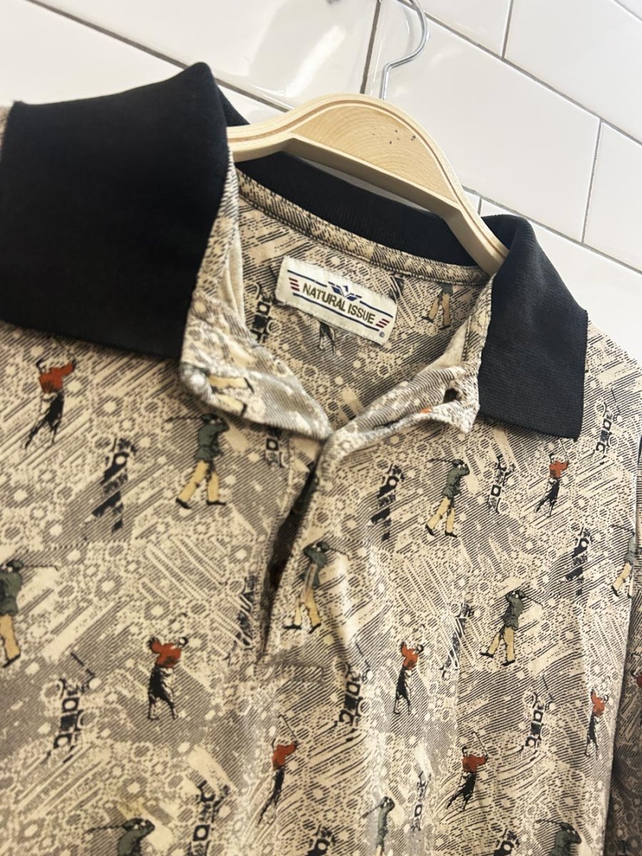 vintage 00s natural issue golf polo - good market thrift store