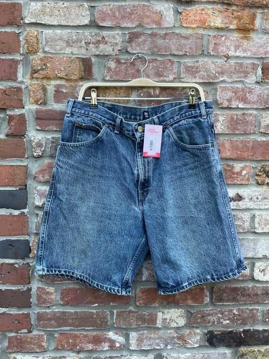 denver hayes long denim shorts
