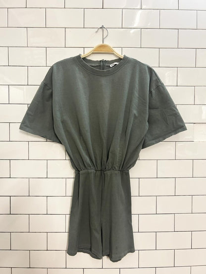 zara minimal ribbed shorts jumper - good market thrift store