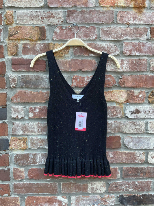 john + jenn peplum hem knit tank