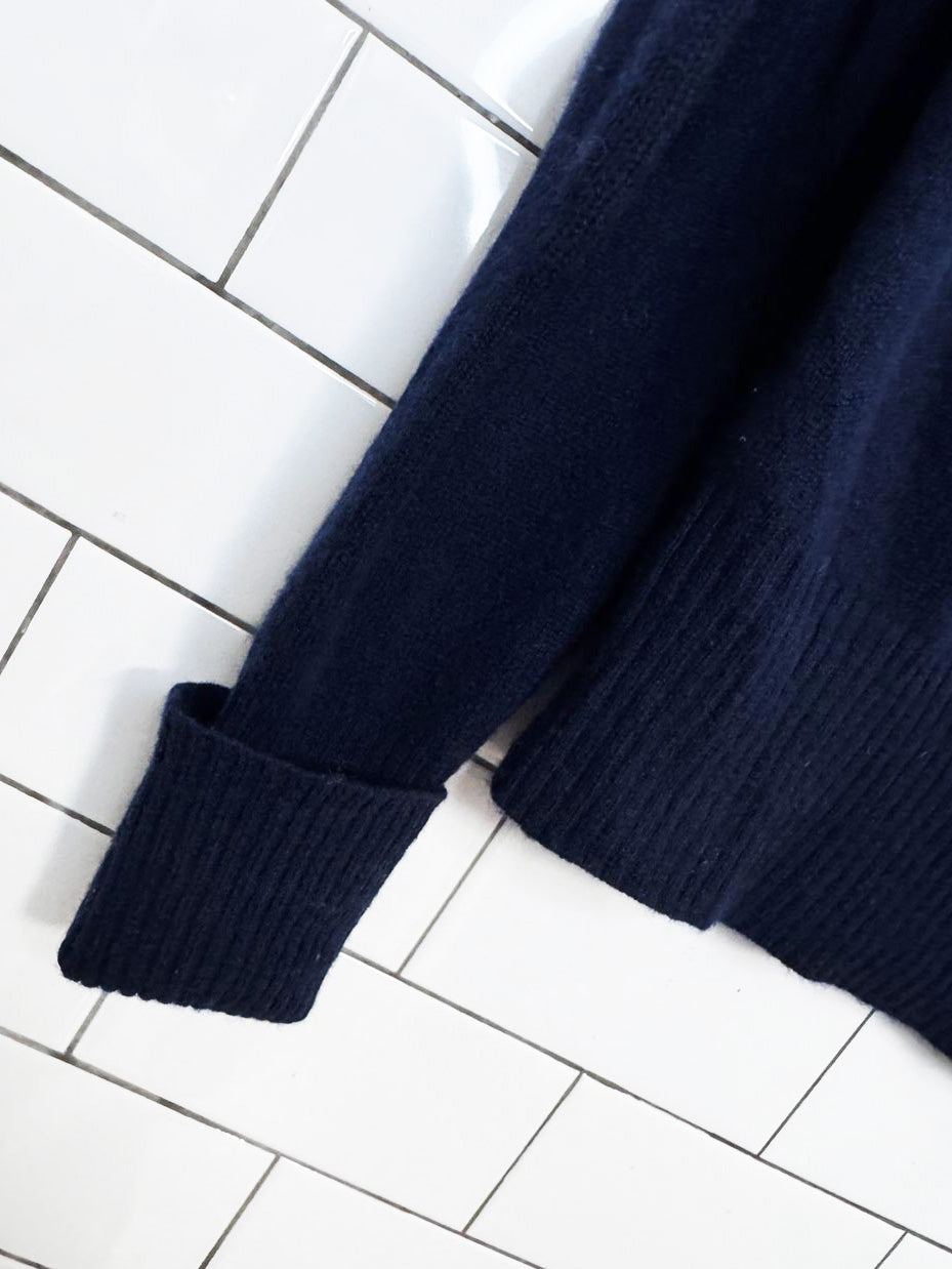 brochu walker 100% cashmere v-neck knit sweater