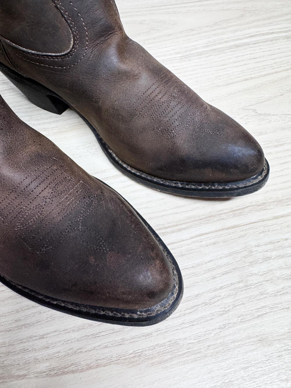 vintage durango leather western cowboy boots