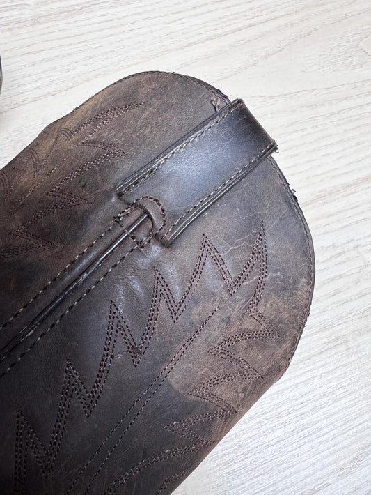 vintage durango leather western cowboy boots