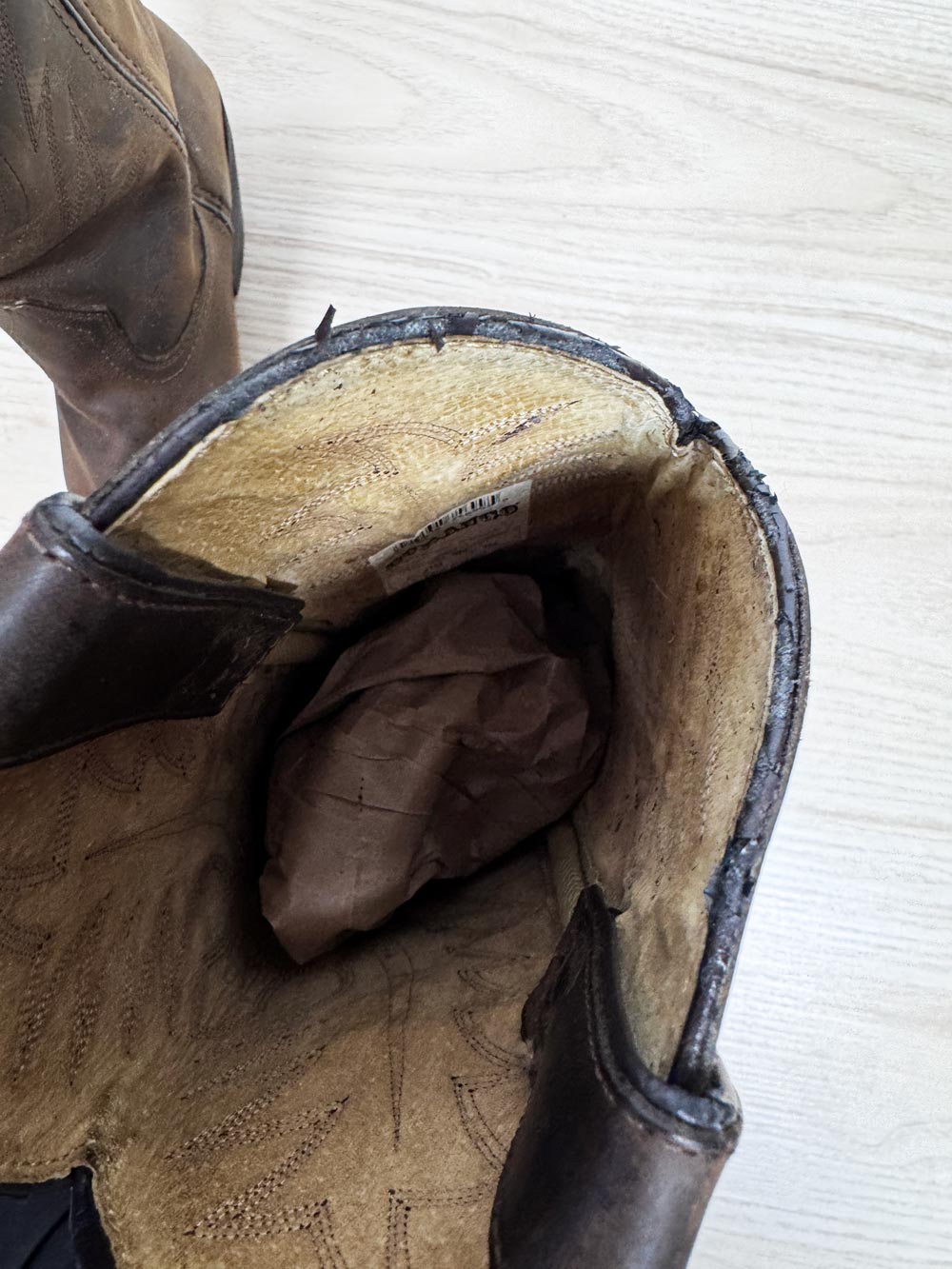 vintage durango leather western cowboy boots