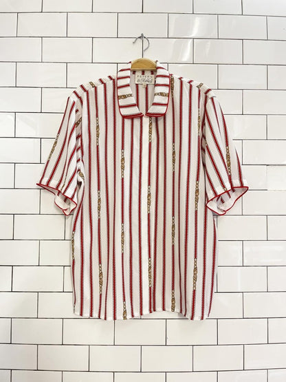 vintage 80s peters & ashley chain link blouse - good market thrift store