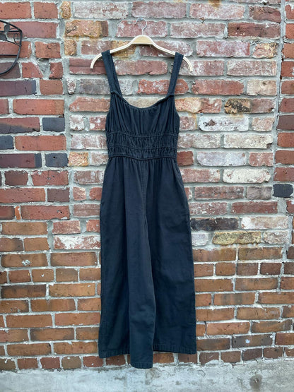 american eagle smocked top wide leg overalls
