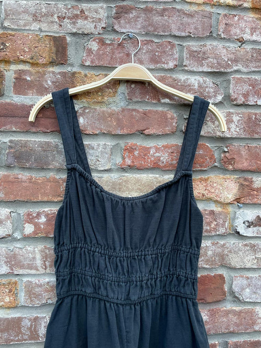 american eagle smocked top wide leg overalls