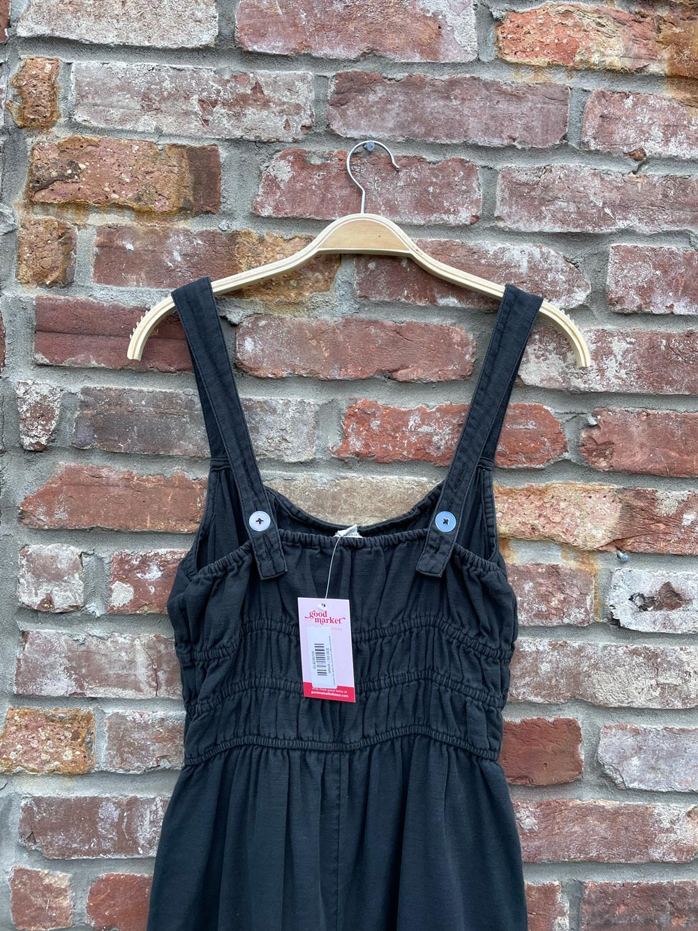 american eagle smocked top wide leg overalls