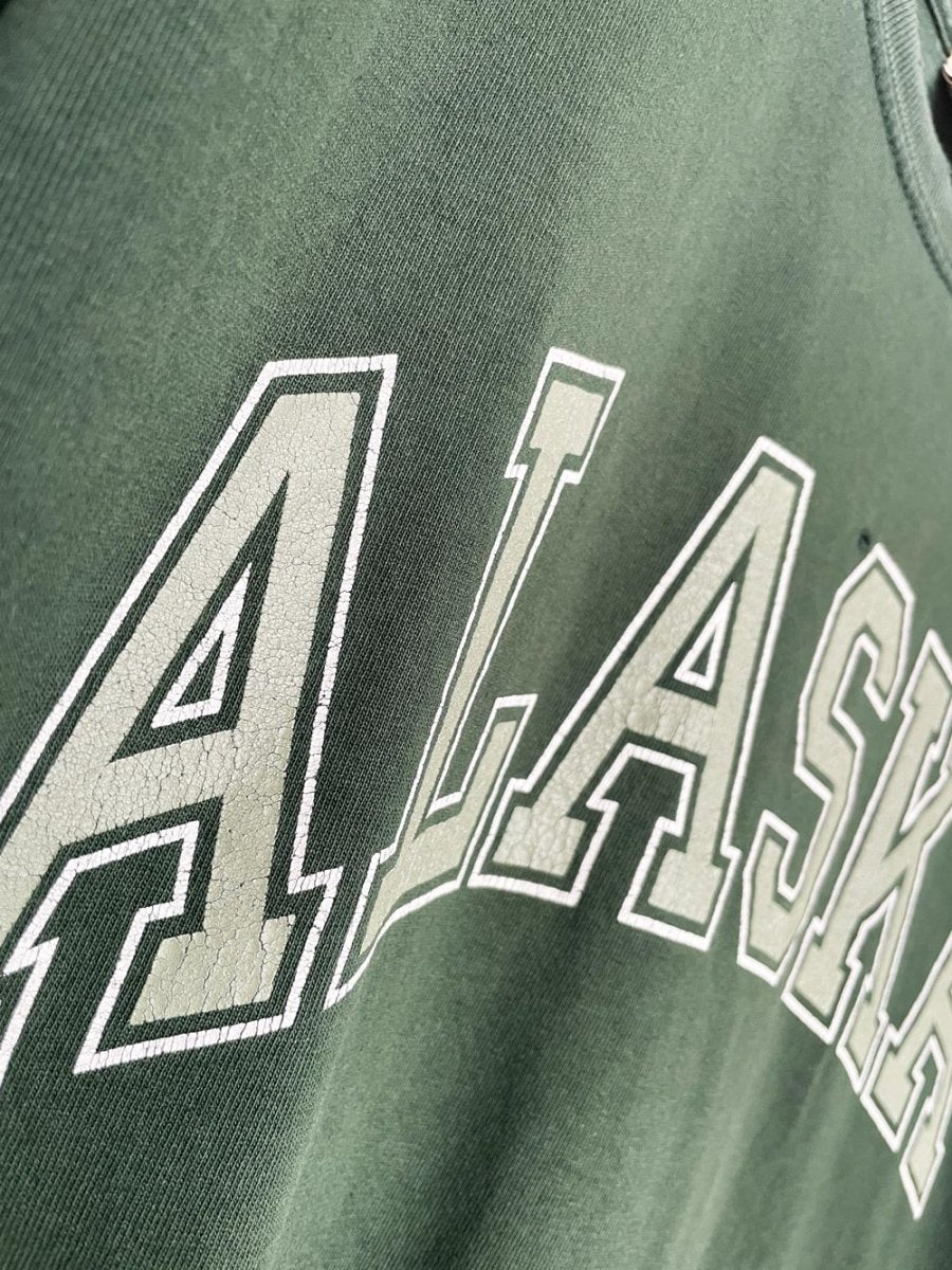 vintage 90s alaska collegiate block letter tee | oarsman - good market thrift store