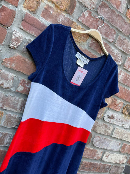 vintage the french fact retro velour maxi dress