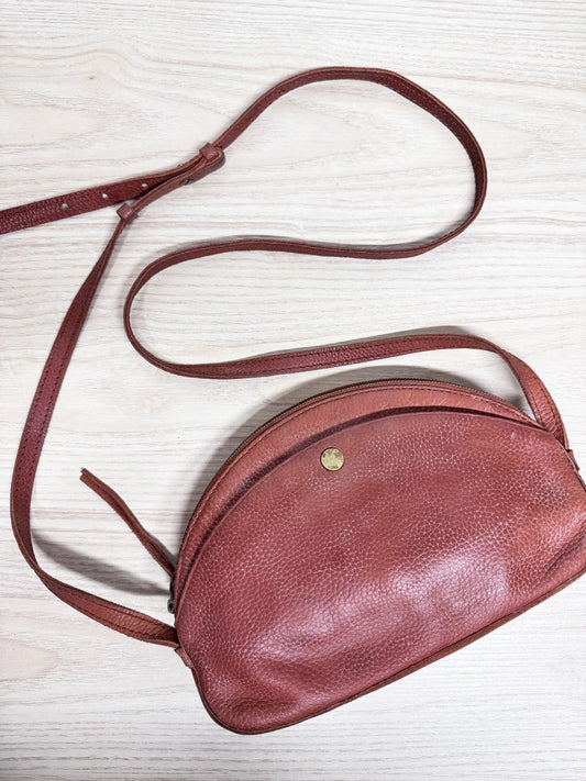 madewell the dakota pebbled rustic leather crossbody bag