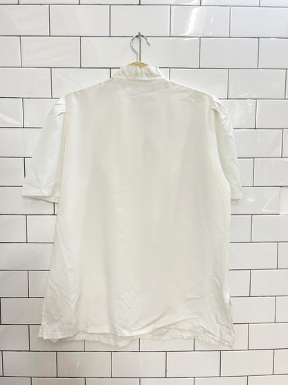 vintage embroidered ruffle blouse - good market thrift store