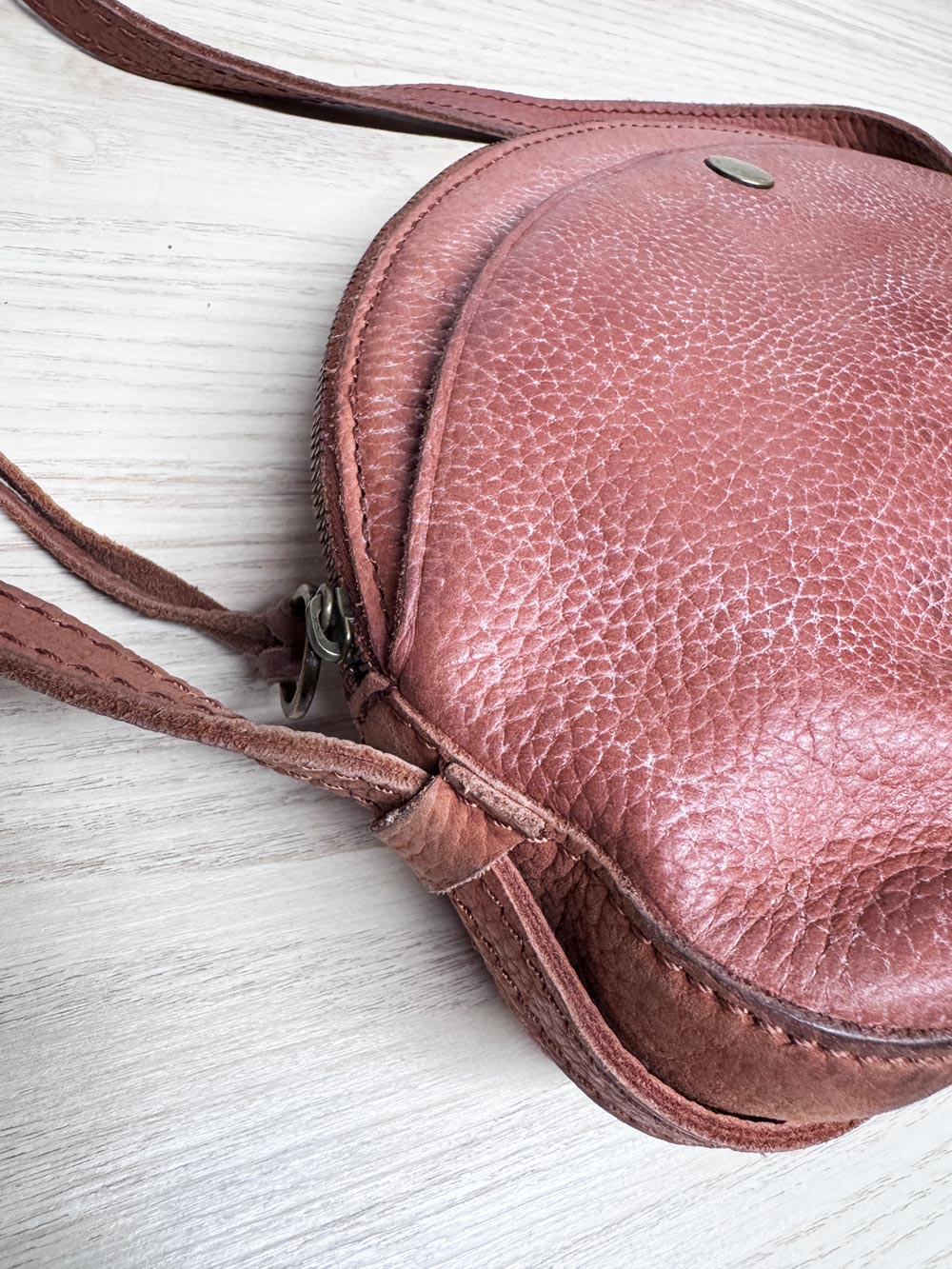 madewell the dakota pebbled rustic leather crossbody bag