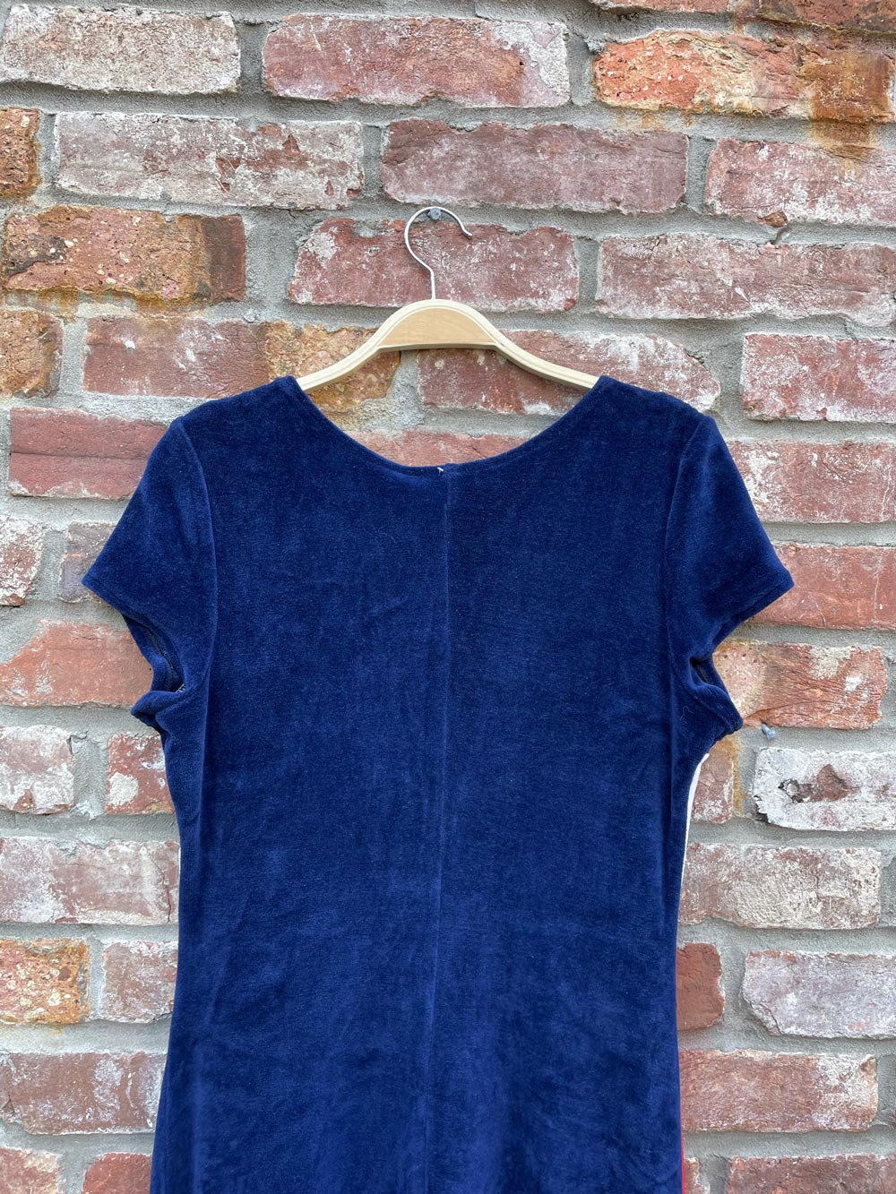 vintage the french fact retro velour maxi dress